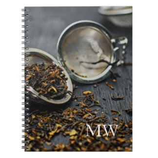 Monogram Tea Spiral Notebook