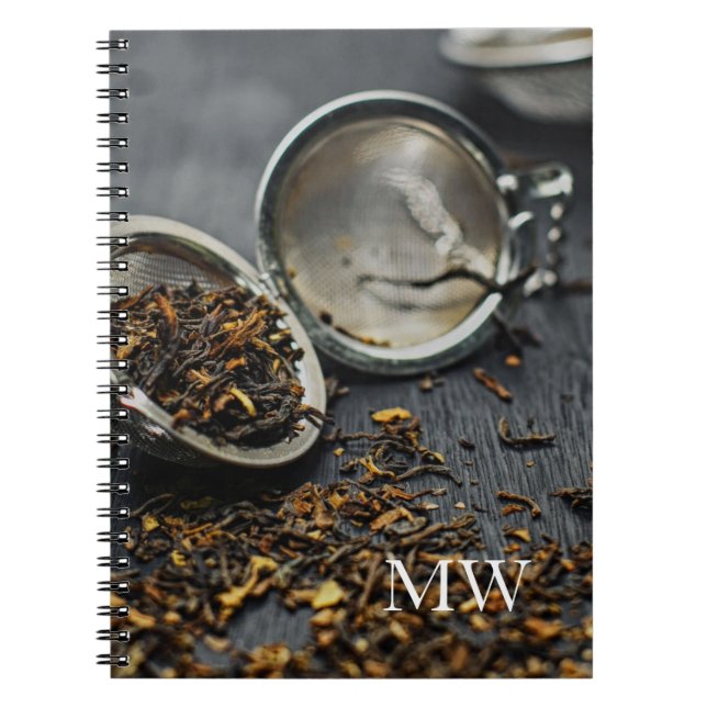 Monogram Tea Spiral Notebook (Front)