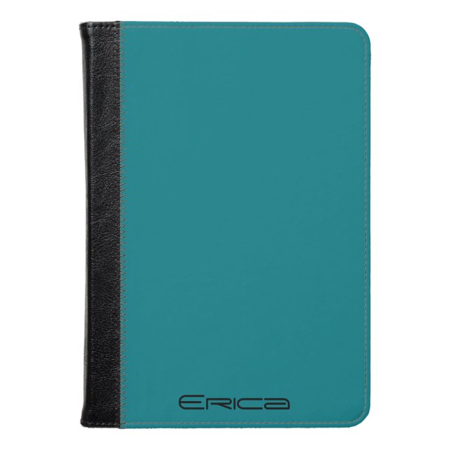 Monogram Teal Kindle Fire Case (Front Closed)