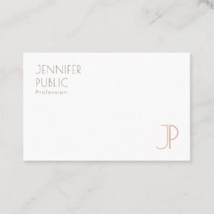 Monogram Template Modern Elegant Simple Design Business Card