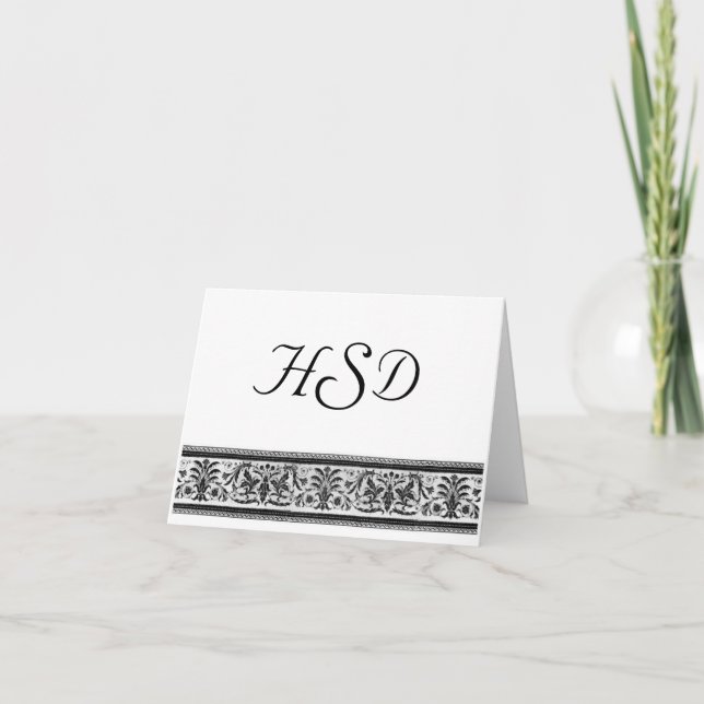 Monogram Thank You Card (Front)