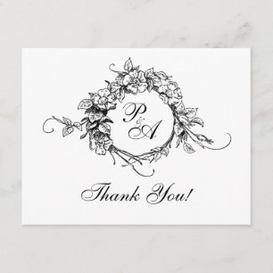 Monogram Thank You Card