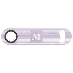 Monogram thistle purple stripes