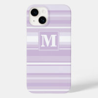 Monogram thistle purple stripes