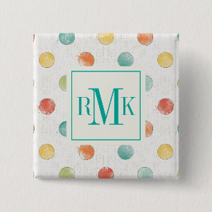 Monogram   Thoughtful Butterflies Step 15 Cm Square Badge