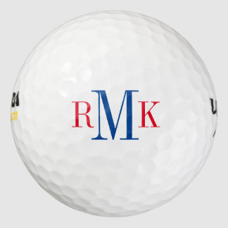 Monogram | Three Initials Golf Balls