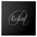 Monogram Tile<br><div class="desc">Monogram ceramic tile by Emerald</div>