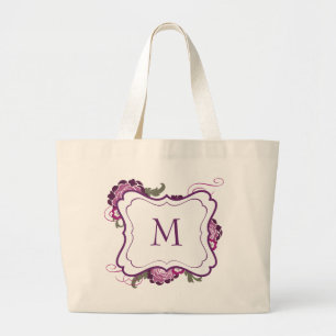 Monogram Tote // The Plum Bouquet Collection