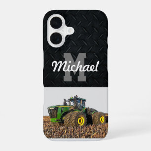 Monogram Tractor Farming Tillage Men Equipment iPhone 16 Case