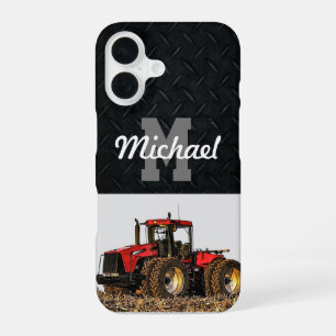 Monogram Tractor Farming Tillage Men Equipment iPhone 16 Case