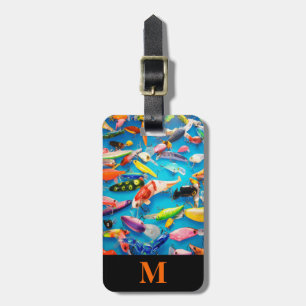 Monogram Travel Fishing Lures Luggage Tag