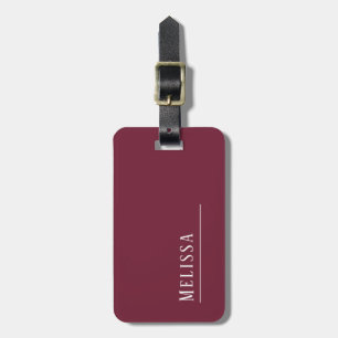Monogram travel luggage tag
