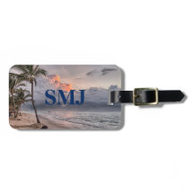 Monogram Travel Ocean, Beach, and Palm Trees