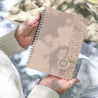 Monogram Trendy Beige & Terracotta Dots 2024
