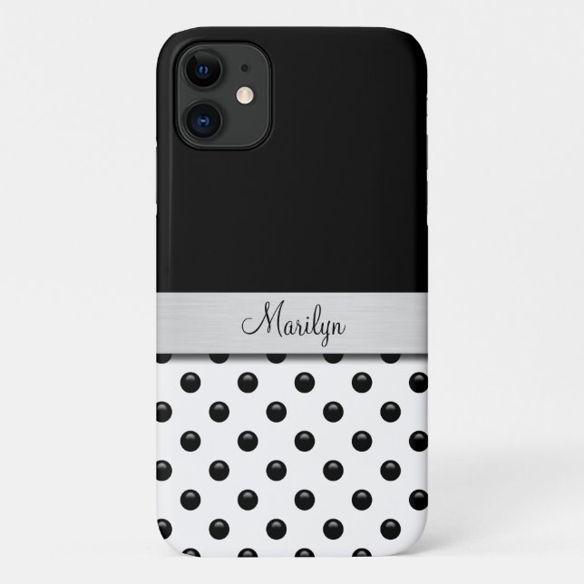 Monogram Trendy Modern Designed Case-Mate iPhone Case (Back)