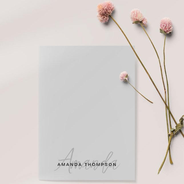 Monogram Trendy Modern Personalised With Name Post-it Notes (Creator Uploaded)
