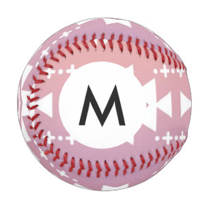 Monogram Tribal aztec ombre pattern Baseball
