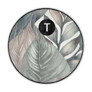 Monogram Tropical Glass Cutting Board