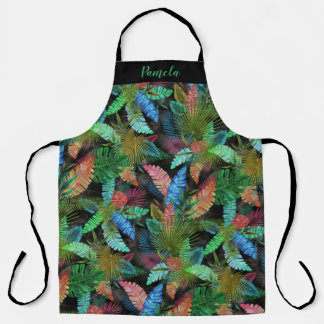 Monogram Tropical Leaves Apron