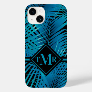 Monogram Turquoise Palm Case-Mate iPhone 14 Case