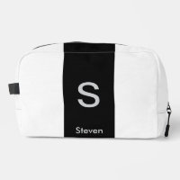 Monogram Two Tone Modern Black and White