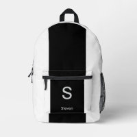Monogram Two Tone Modern Black and White