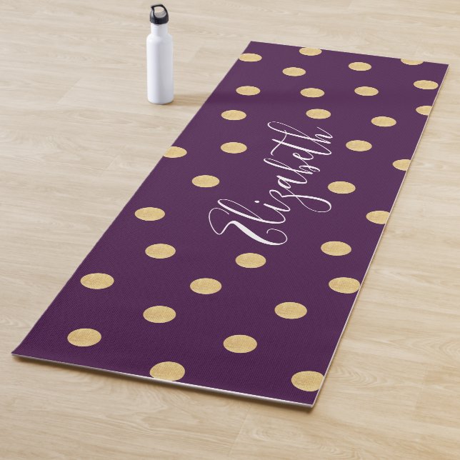 Monogram Unique Purple Gold Mat (In Situ)