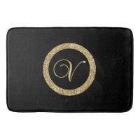 Monogram V, elegant golden script