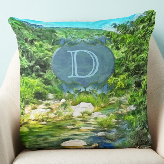 Monogram Vallarta River South 0366 Cushion (Creator Uploaded)