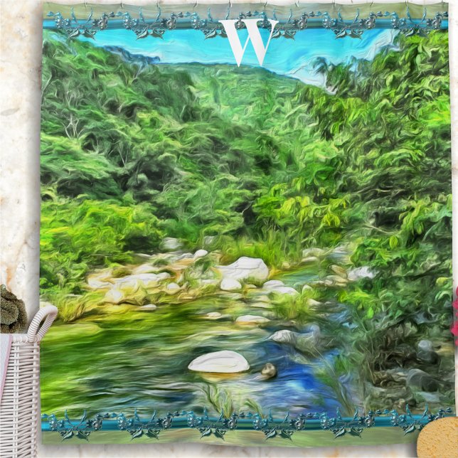 Monogram Vallarta River South 0366 Shower Curtain (Creator Uploaded)