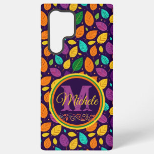 Monogram Vibrant Autumn Leaves Samsung Galaxy Case