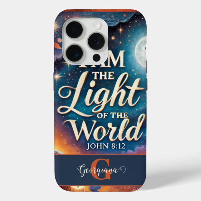 Monogram Vibrant Christian Halloween Bible Verse Case-Mate iPhone Case (Back)