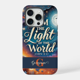 Monogram Vibrant Christian Halloween Bible Verse iPhone 15 Pro Case