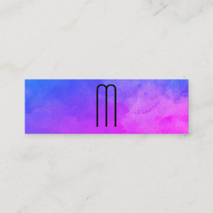 Monogram Vibrant Colours Mini Business Card