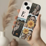 Monogram Vintage Chic Photo Blush Pink iPhone 14 Case<br><div class="desc">Minimalist case features monogram in vintage font.</div>