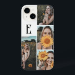 Monogram Vintage Chic Photo White iPhone 14 Case<br><div class="desc">Minimalist case features monogram in vintage font.</div>