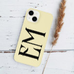Monogram Vintage Chic Yellow<br><div class="desc">Vintage monogram.</div>