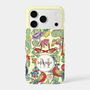 Monogram Vintage Faux Embroidered Pattern iphone