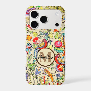 Monogram Vintage Faux Embroidered Pattern iphone