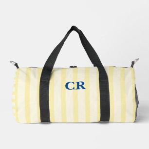 Monogram Vintage Yellow Stripes Duffle Bag