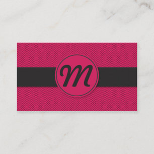 Monogram w/ Texture Business Card