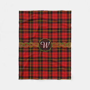 Monogram Wallace Tartan Fleece Blanket