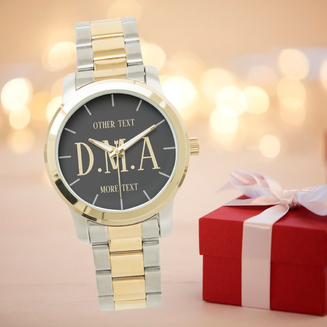 Monogram Watch Men Personalised Elegant Classy 12 (Creator Uploaded)