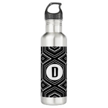 monogram water bottle