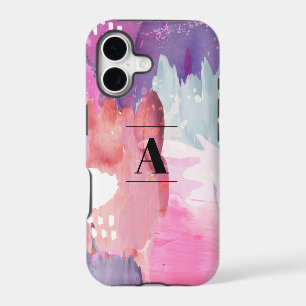 Monogram Watercolor Brush Strokes