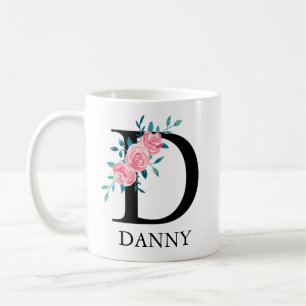 Monogram Watercolor Custom Single Letter C Coffee Mug