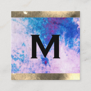 Monogram Watercolor Trim (appointment card) Appointment Card