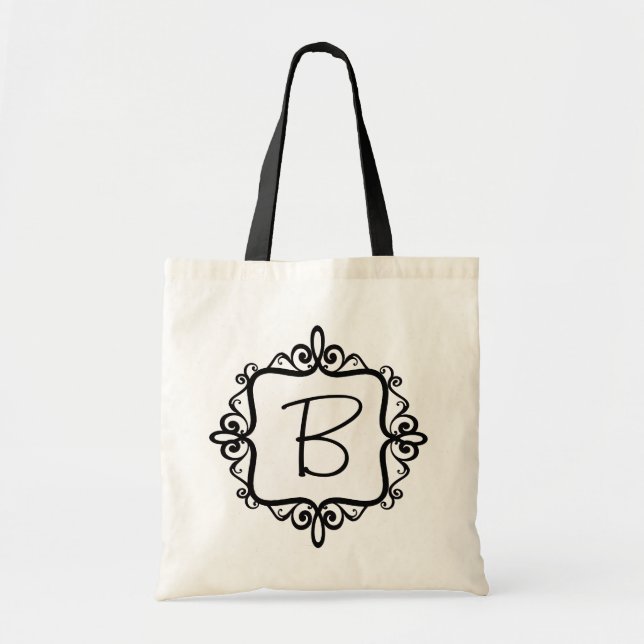 Monogram Wedding Favour Bag (Front)