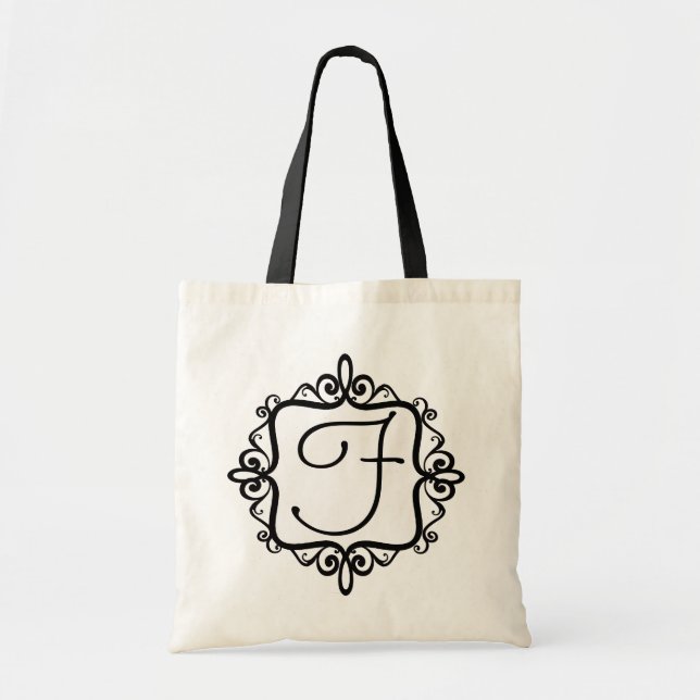 Monogram Wedding Favour Bag (Front)