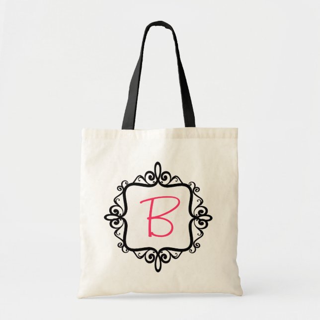 Monogram Wedding Favour Bag (Front)